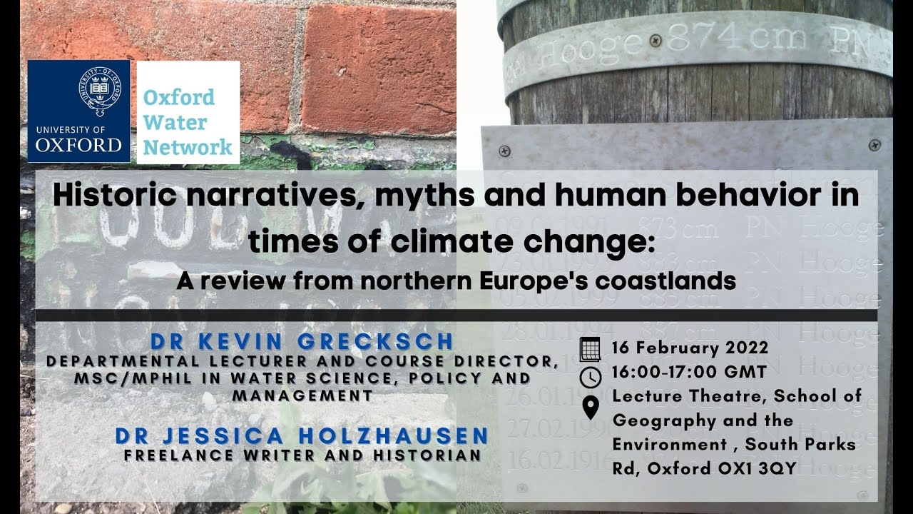 Historic narratives, myths and human behavior in times of climate change
