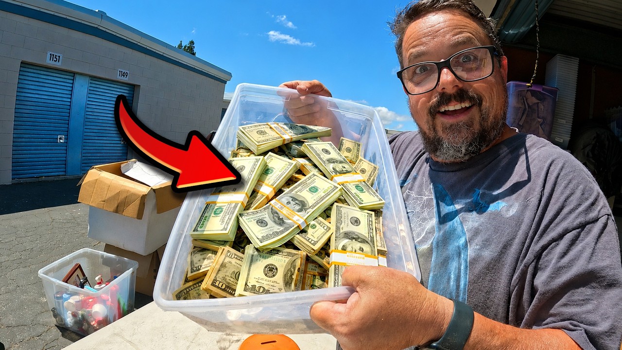 He must've been rich! I bought his storage unit and found SO MUCH CASH!