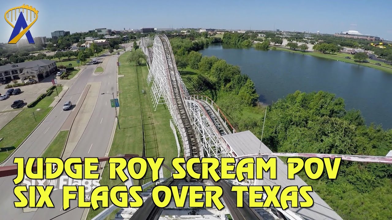 Judge Roy Scream Roller Coaster POV at Six Flags Over Texas