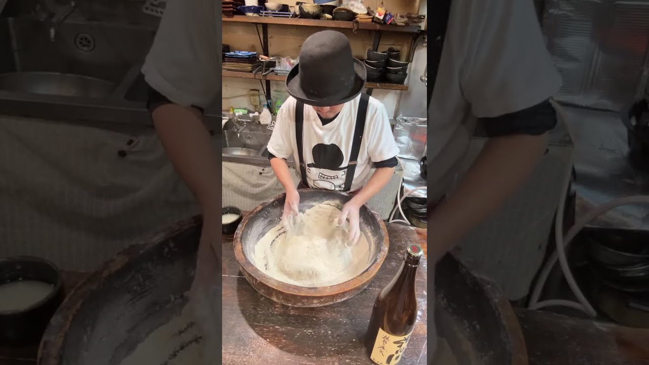 2月22日　十割養生蕎麦　蕎麦打ち　お客様へのご挨拶　#亀戸養生料理鍋蕎麦屋高の