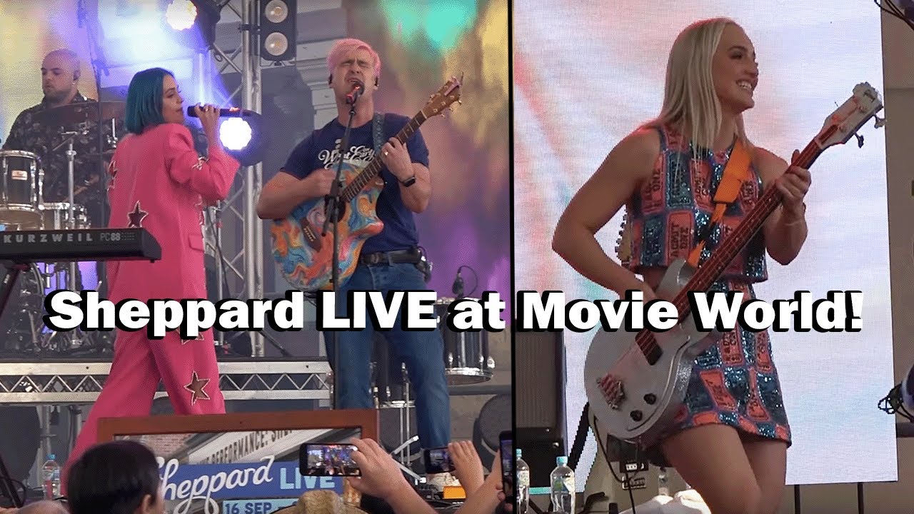 Sheppard perform LIVE at Movie World for the first time! September 2023