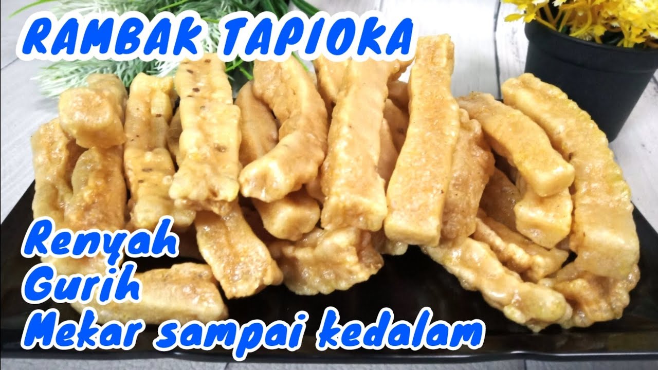 Kerupuk Rambak Tapioka Gurih Renyah - TIPS mekar keropos sampai ke Tengah
