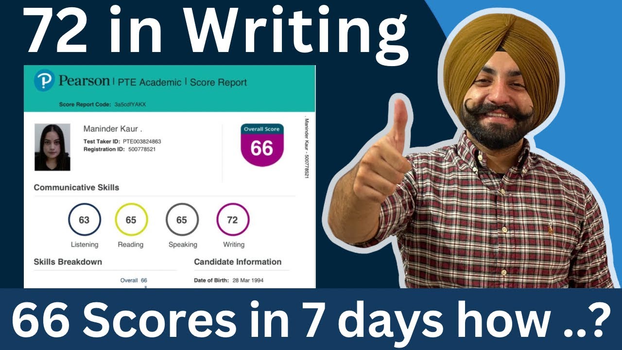 PTE exam review Maninder Kaur 7 bands in 7 days ( Gurwinder PTE )