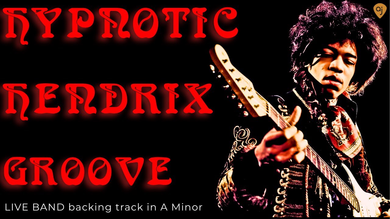 Psychedelic Jimi Hendrix Style Guitar Backing Track In A Minor ALL LIVE VERSION W/ VIDEO