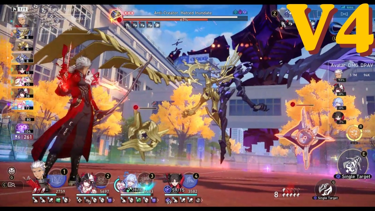 V4 | E2 Archer/E1 Sparkle/E2 Sobin/Rin zero cycle Irontomb King in Check Anomaly Arbitration 4.5