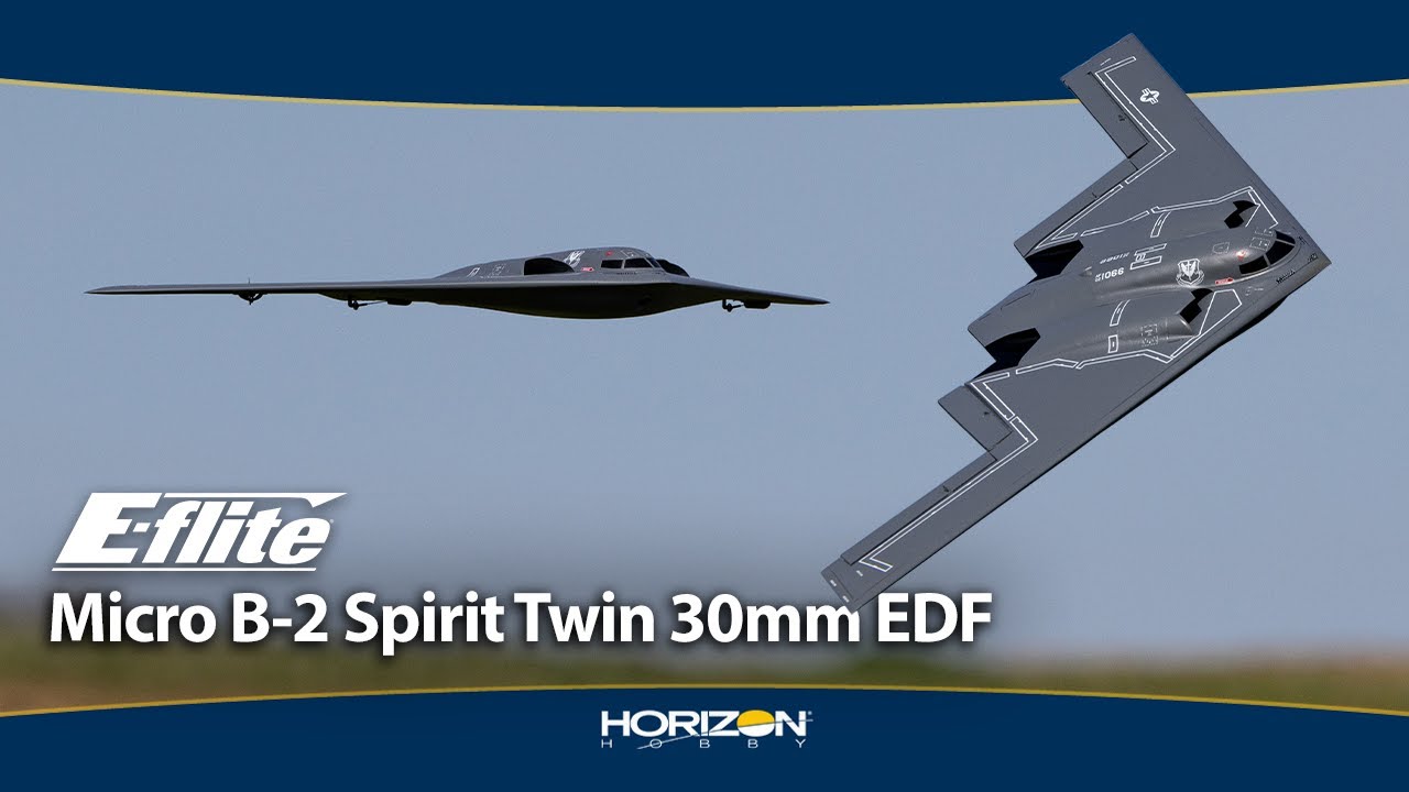 E-flite Micro B-2 Spirit Twin 30mm EDF RC Jet