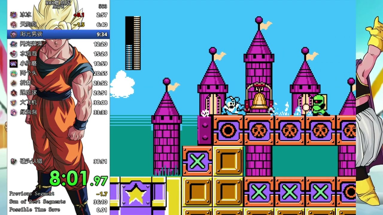 Rockman 8 fc speedrun in 37:43(former world record)