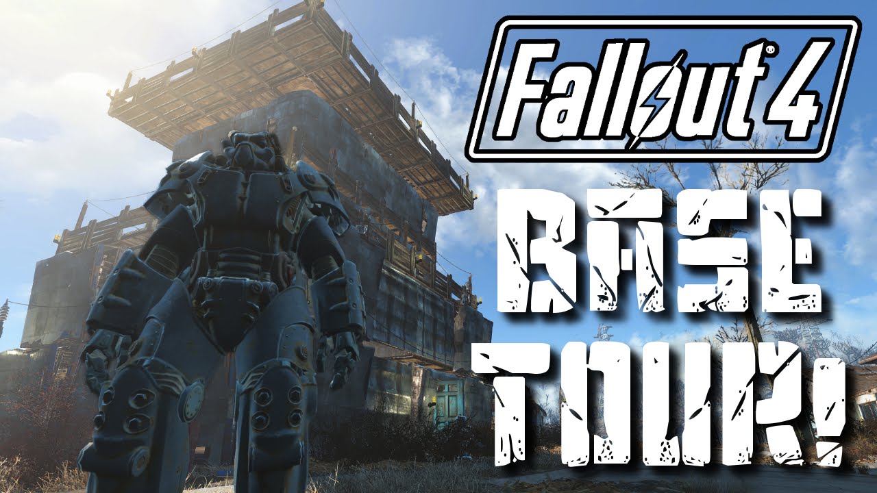 Fallout 4 MEGA BASE TOUR! | My Sanctuary Settlement