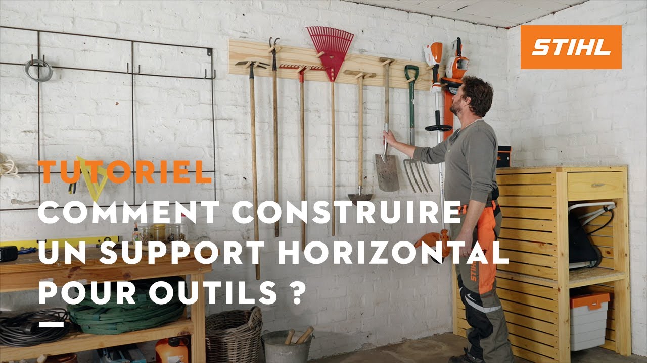 Comment construire un support horizontal pour outils ? - Project bricolage et DIY STIHL