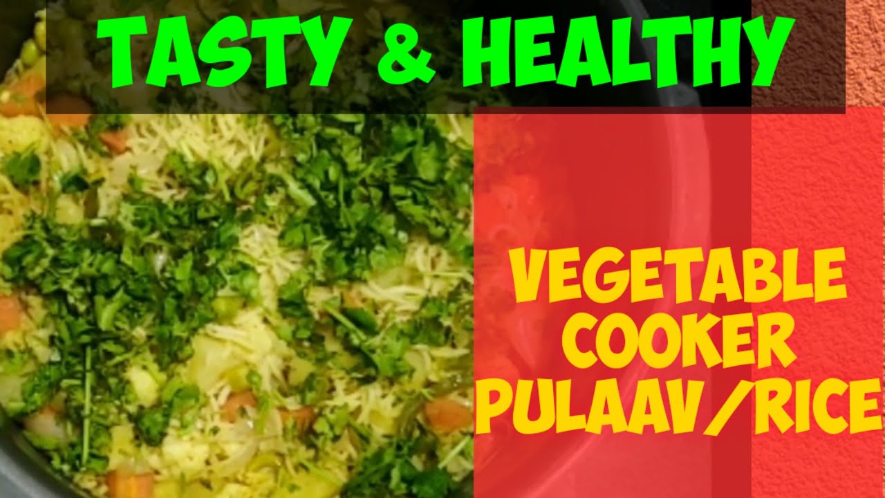 Vegetable cooker pulaav/Rice (veg biryani)