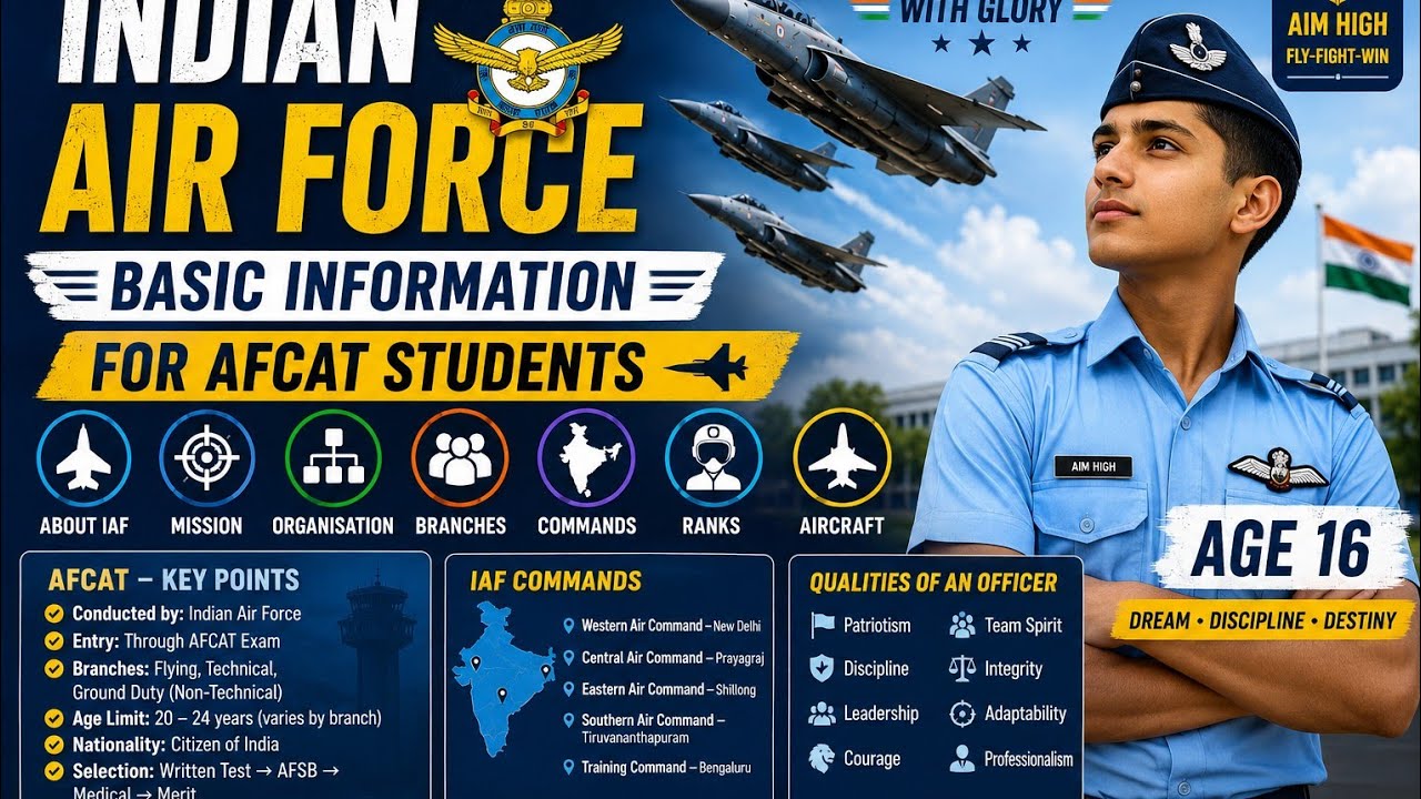 Basic information for AFCAT  class -3 #afcatexam 