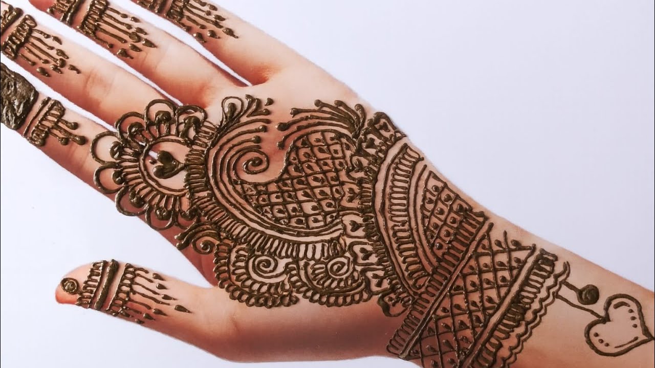 Front hand mehendi designs💕 |mehndi designs| |very simple| |2025| |unique style| | mehndiart| ❤️