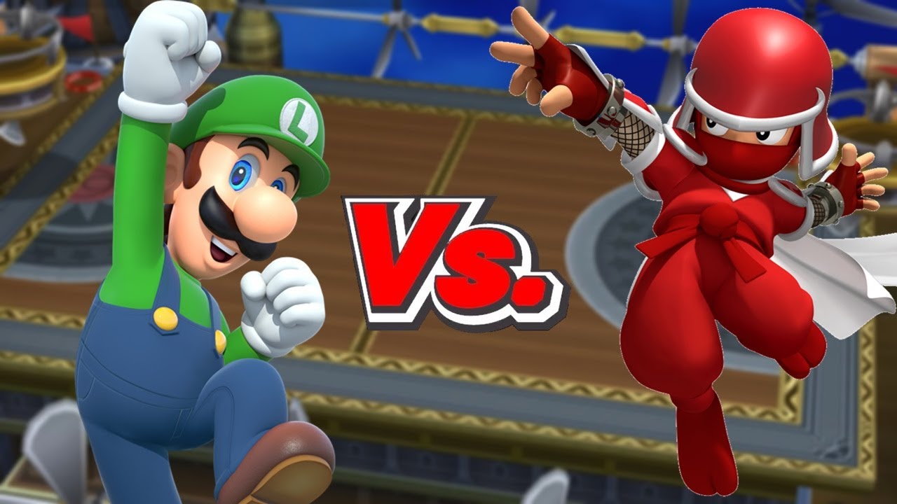 Mario Sports Mix - Team Luigi Vs. Team Ninja (Basketball)