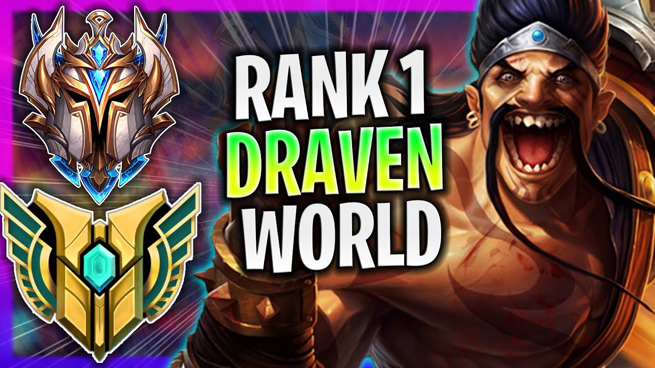 RANK 1 DRAVEN IN THE WORLD! | RANK 1 DRAVEN ADC GAMEPLAY! | RANK 1 DRAVEN GUIDE