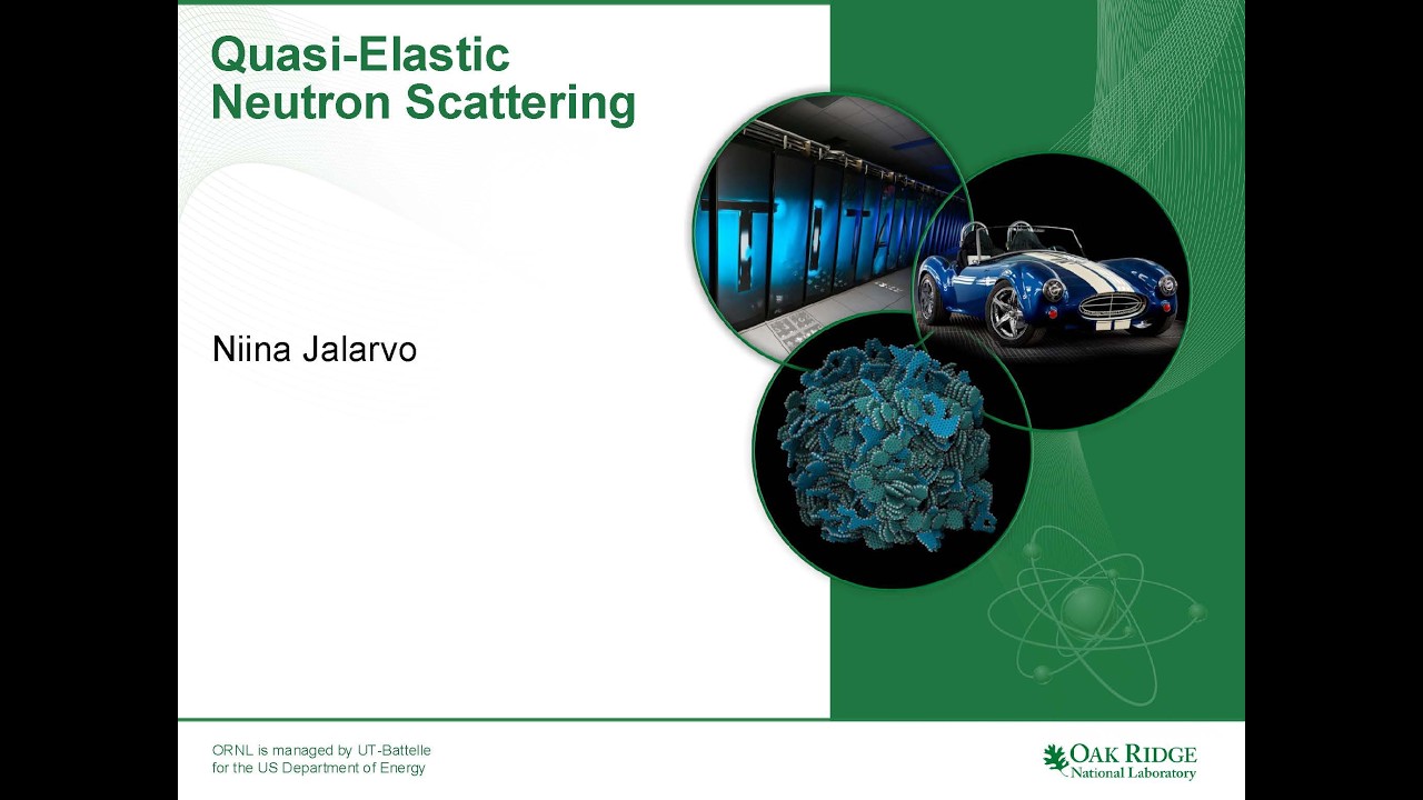 Quasi Elastic-Neutron Scattering | NNSS 2025