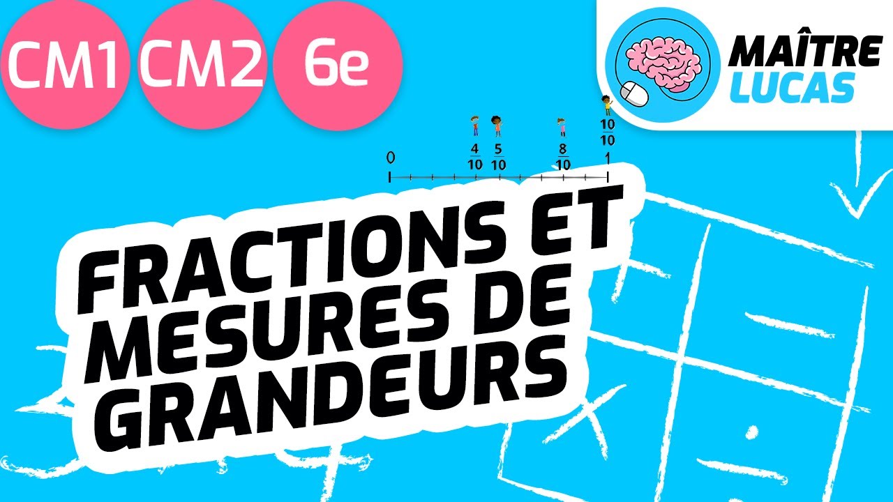 Mesurer à l'aide de fractions CM1 - CM2 - 6e - Cycle 3 - Maths - Mathématiques