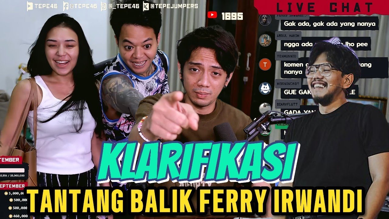 YB KLARIFIKASI - TEPE TANTANG BALIK FERRY IRWANDI 😂