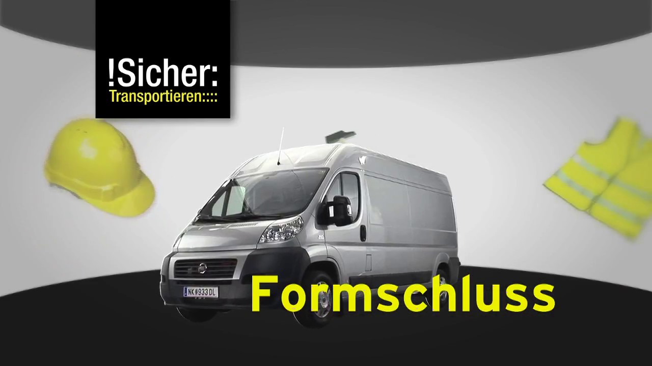 Ladungssicherung im Kastenwagen - Transport von großem Ladegut