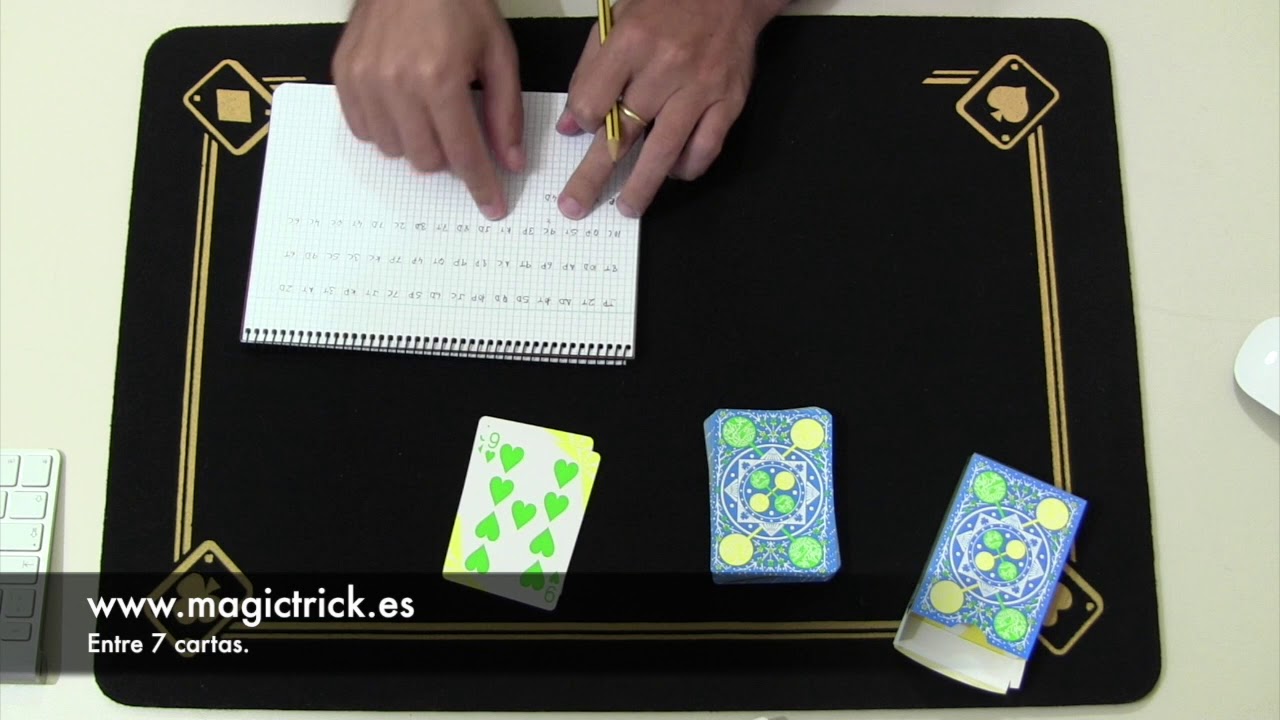 Truco de magia revelado - Entre 7 cartas.