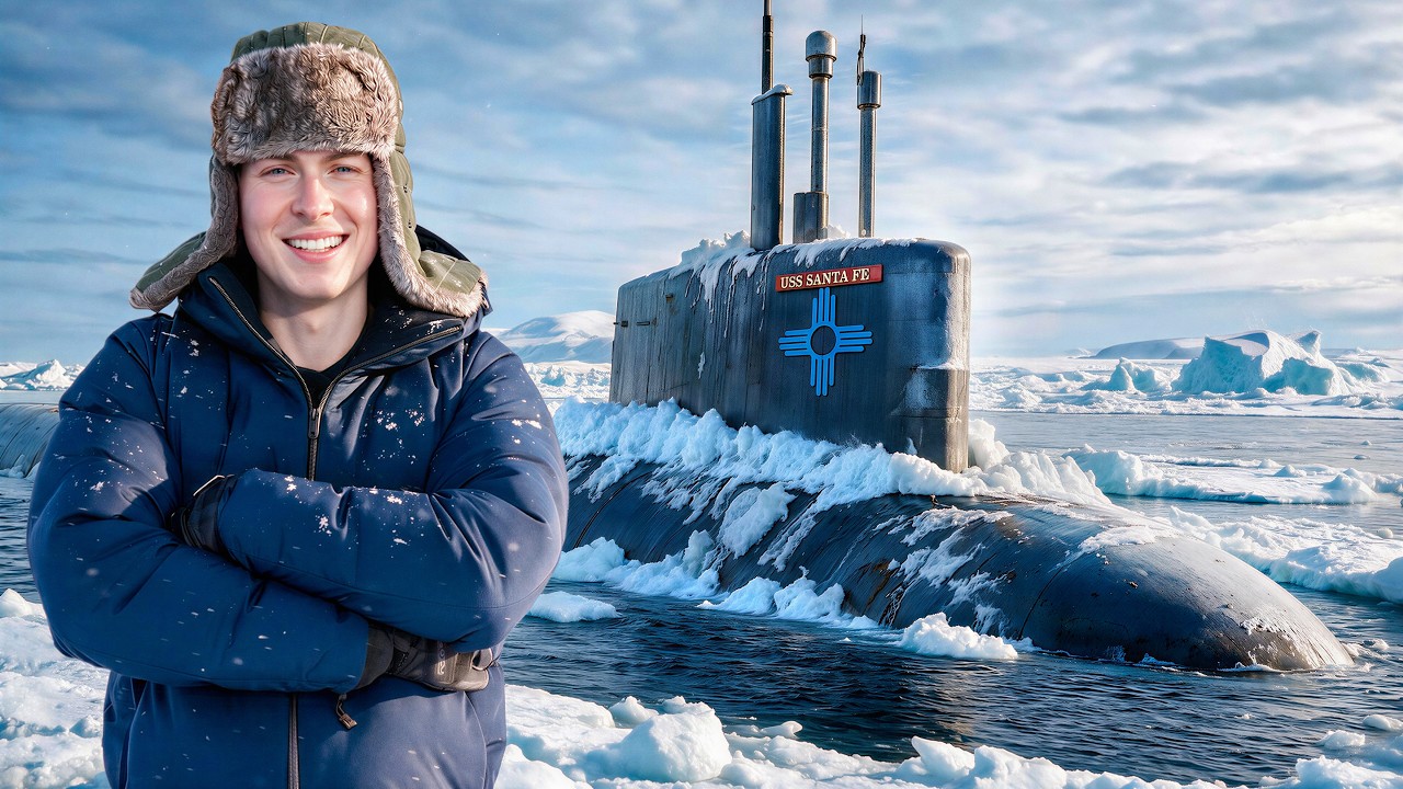 How a Nuclear Submarine Breaks Through Arctic Ice
