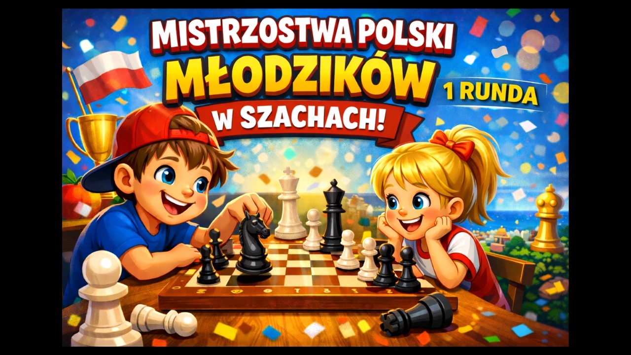 Mistrzostwa Polski Młodzików ♟️ Runda 1 – Pierwsze emocje!