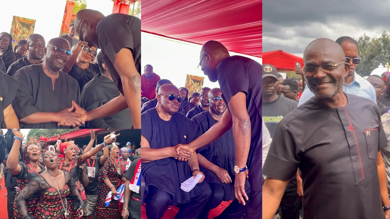 Prez Akuffo Addo in shock as Kennedy Agyapong brings Ernest Kumi funeral to a standstill for an hour