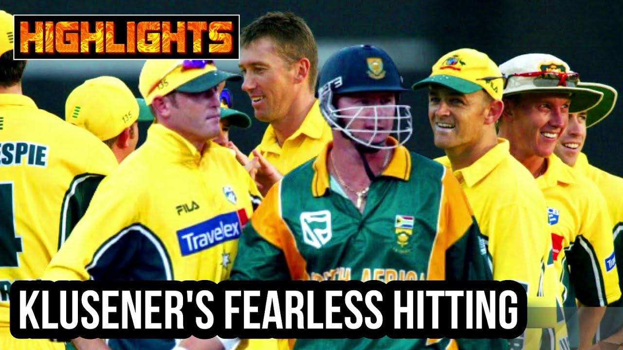 Australia vs South Africa | Match Highlights | 2nd ODI 2002 | Klusener's Fearless Hitting