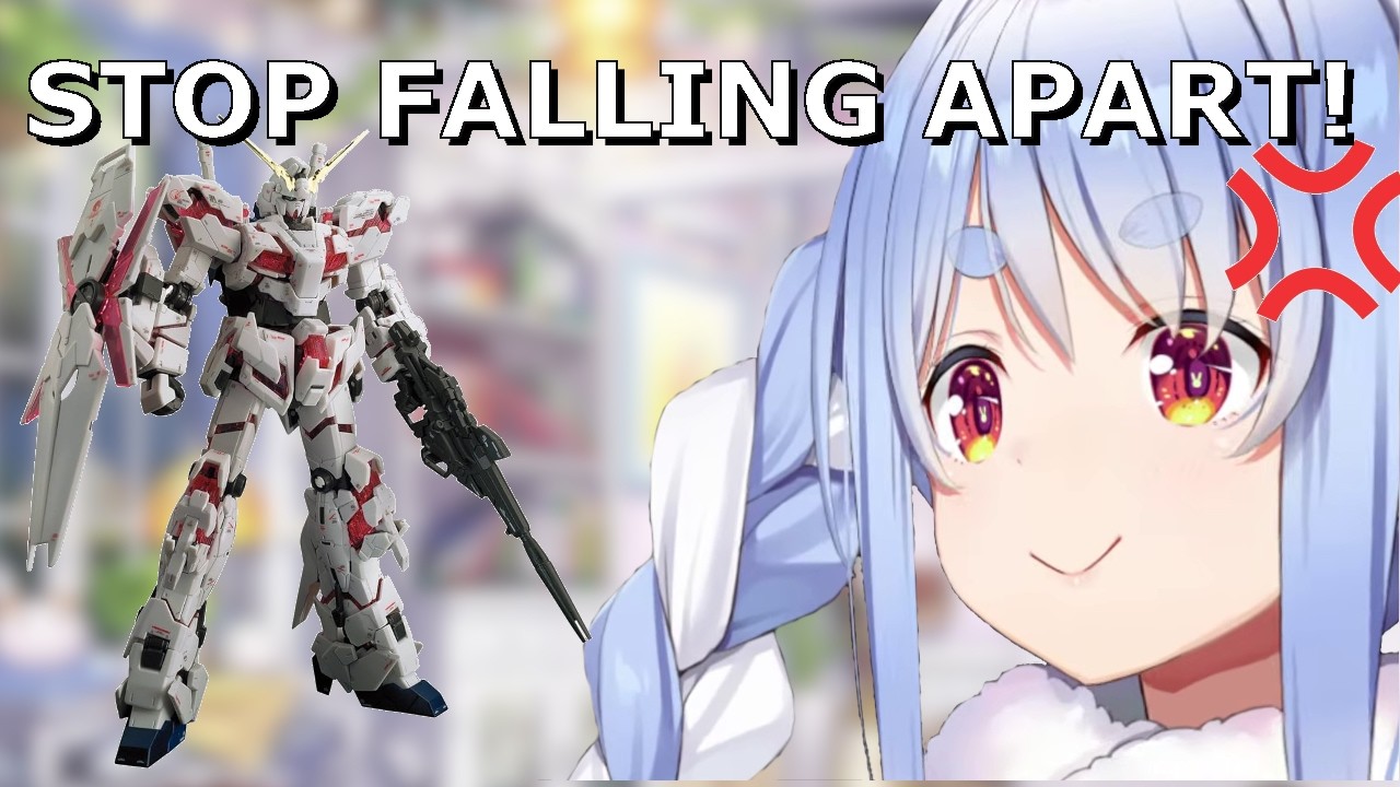 Usada Pekora Builds Her FIRST Gunpla&hellip; And It Keeps FALLING APART