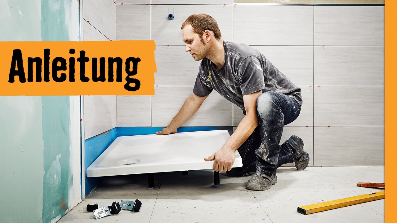 Dusche einbauen: auf Wannenfüßen | HORNBACH Meisterschmiede