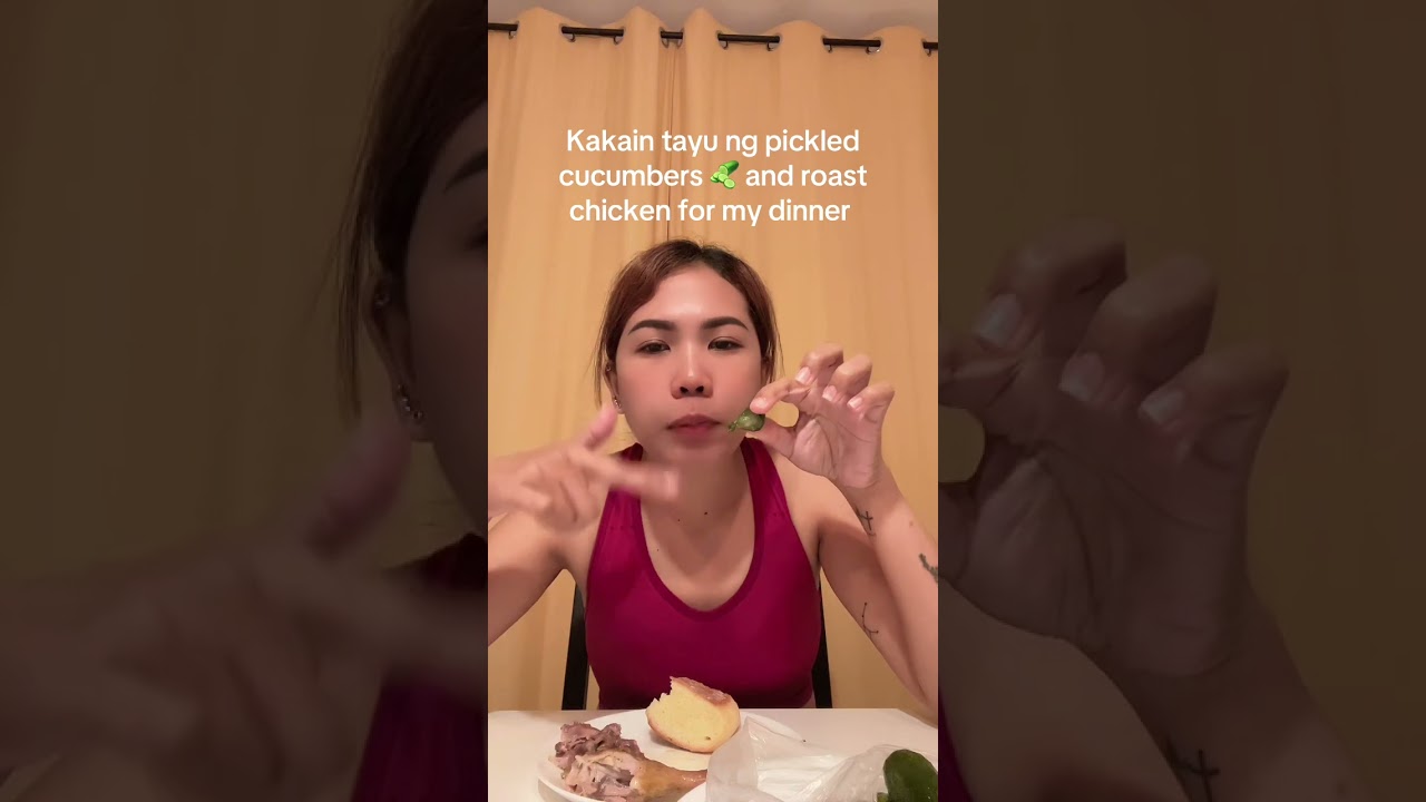 Kainan na naman (Let’s eat pickled cucumbers and roast chicken)