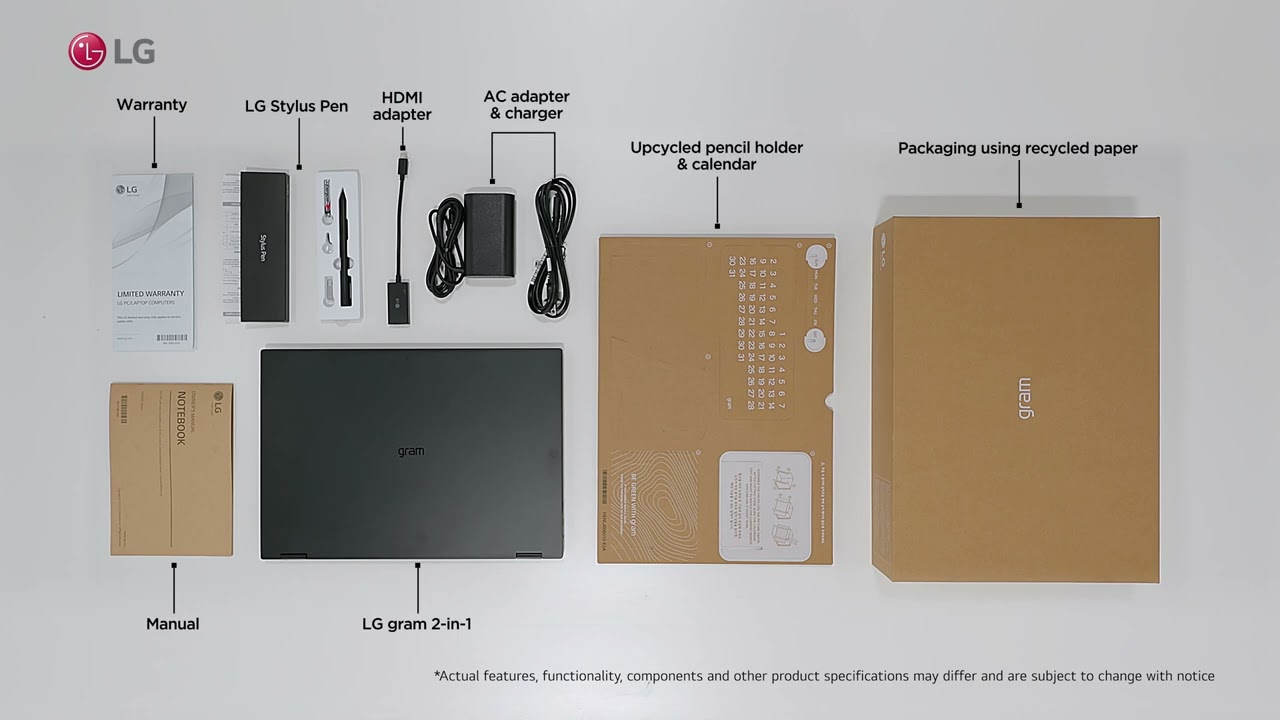 2022 LG gram 2in1 Laptops: Unboxing
