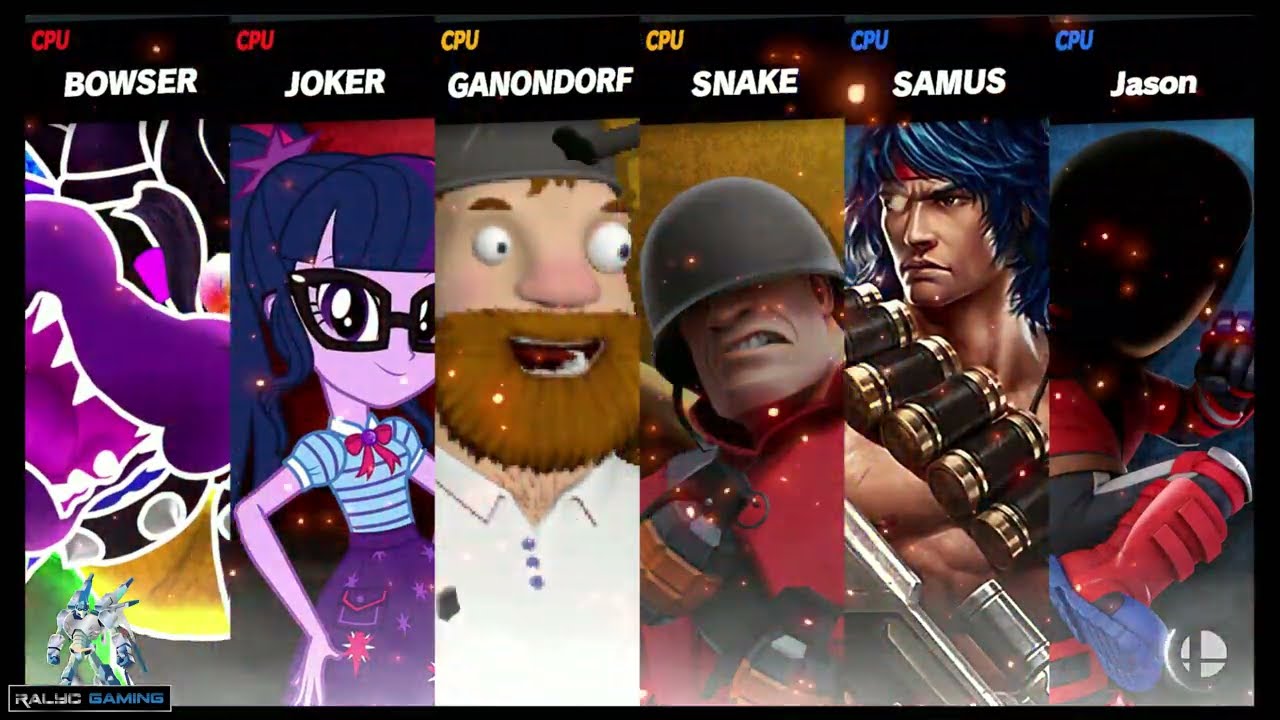 Bowser & Twilight Sparkle vs Crazy Dave & Soldier vs Lance and Jason Brawler