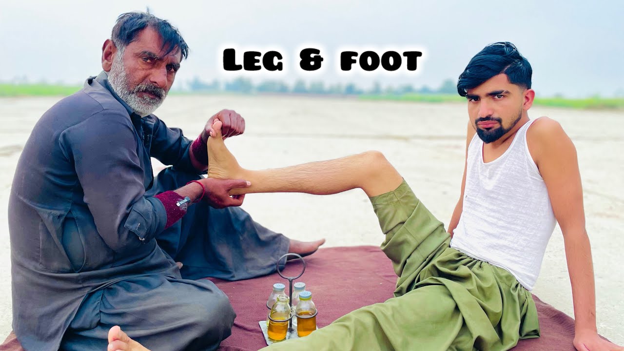 Bengali Baba Desi Oil Leg & Foot Massage | Deep Relaxing ASMR | Traditional Therapy
