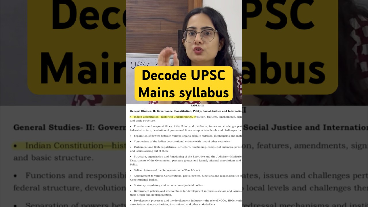 Decode the UPSC Mains Syllabus: Focus on What Matters Most! #upsc #mains #2025 #2026