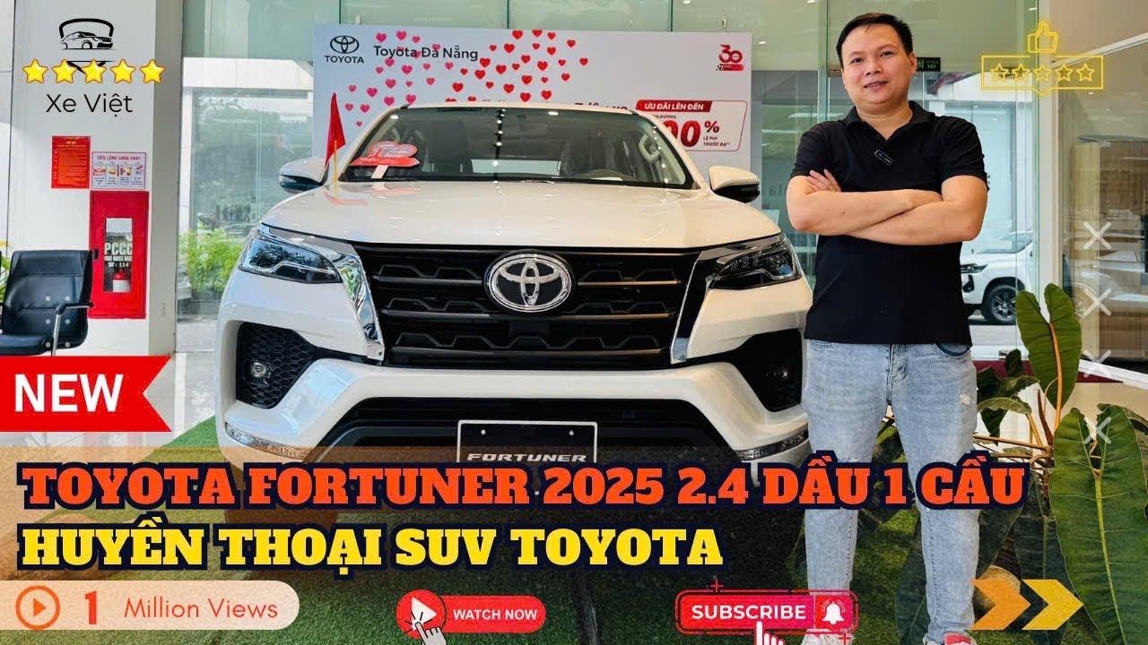 Toyota FORTUNER 2025 2.4 máy dầu 1 Cầu - ĐẬM CHẤT SUV - Huyền thoại GẦM CAO TOYOTA
