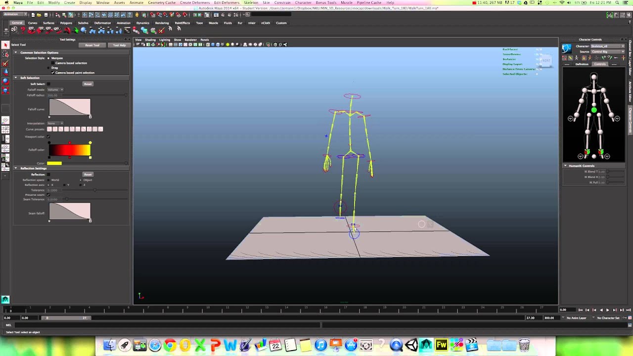 Working with mocap 1  editing raw data
