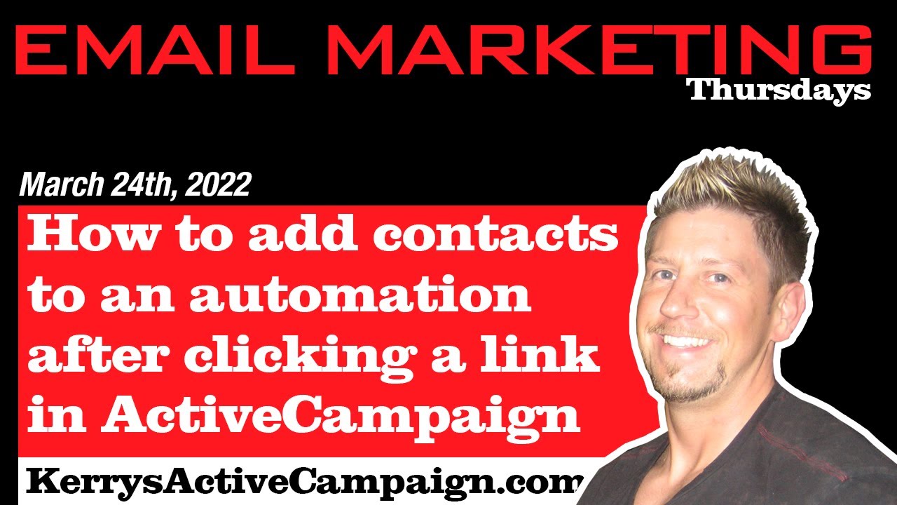 How to add contacts to an automation after clicking a link in ActiveCampaign