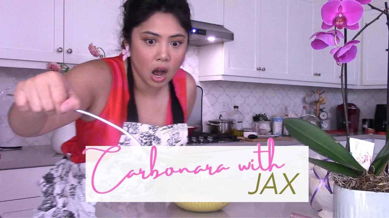 COOKING W/ JAX | 1st attempt of authentic carbonara