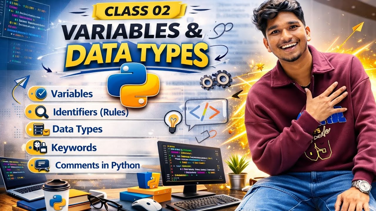 Variables & Data Types 🚀 | Python for Beginners | Kannada | Class 02