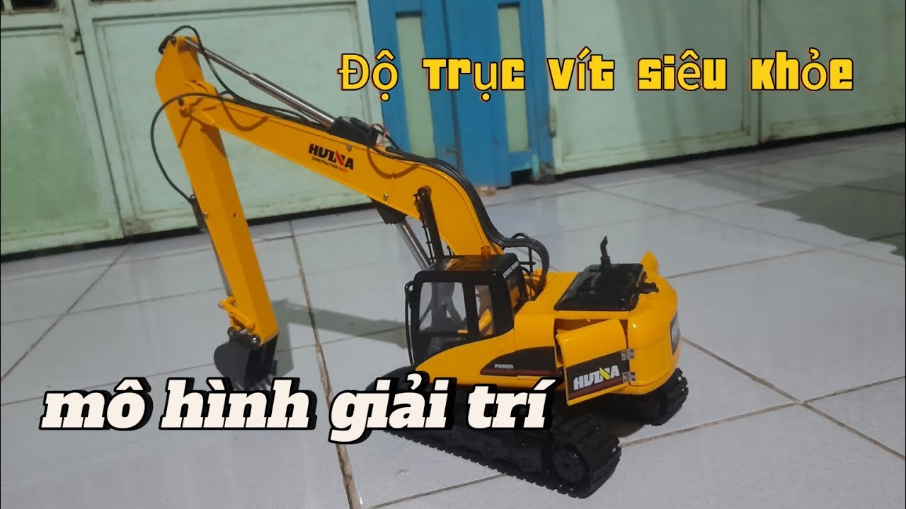 Độ Trục Vít Cho Xe Máy Xúc HUINA 1551 Điều Khiển Từ Xa Siêu Khỏe ||MÔ HÌNH GIẢI TRÍ||