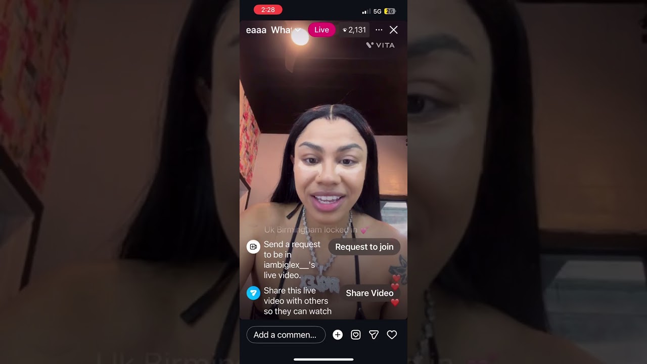 Big Lex goes live  #baddies 