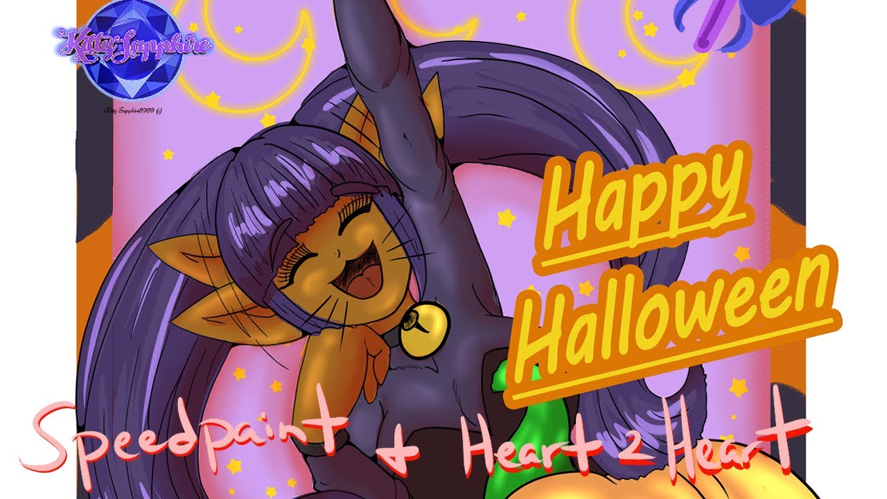 Kitty's Halloween [Speedpaint Clip studio] Inner Child