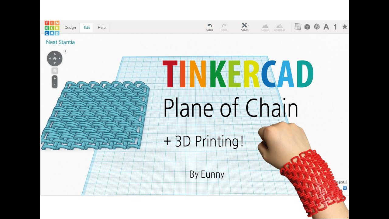8) Make a plane of chain with Tinkercad + 3D printing