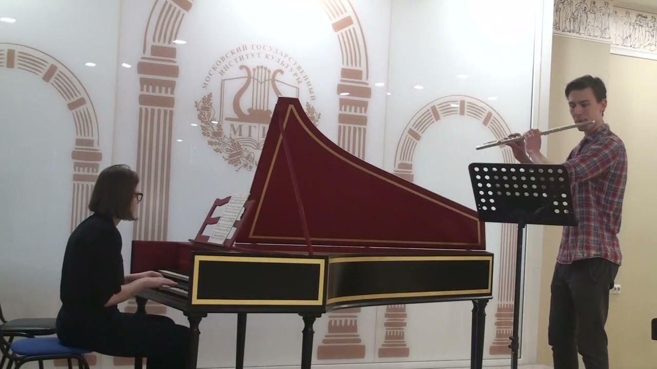 Michel Blavet  La d'Hérouville. Sonata n.3 op 2 in e-moll  For Flute and Basso Continuo.