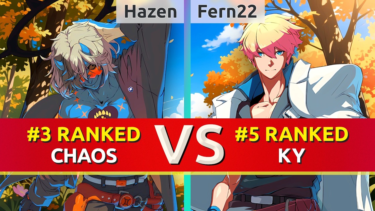 GGST ▰ Hazen (#3 Ranked Happy Chaos) vs Fern22 (#5 Ranked Ky). High Level Gameplay
