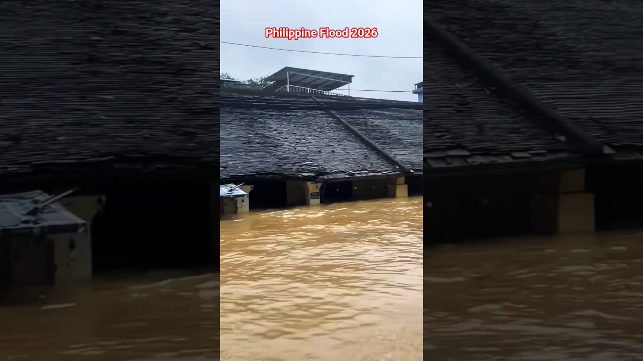 Philippines Flood 2026 🇵🇭 Massive Flash Flood After Heavy Rain | Typhoon Bavi #shorts