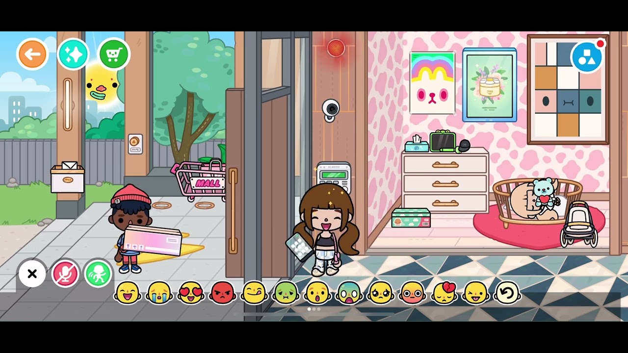Toca boca world rp skyla gets her first makeup!!! ( fully voiced 🎤)