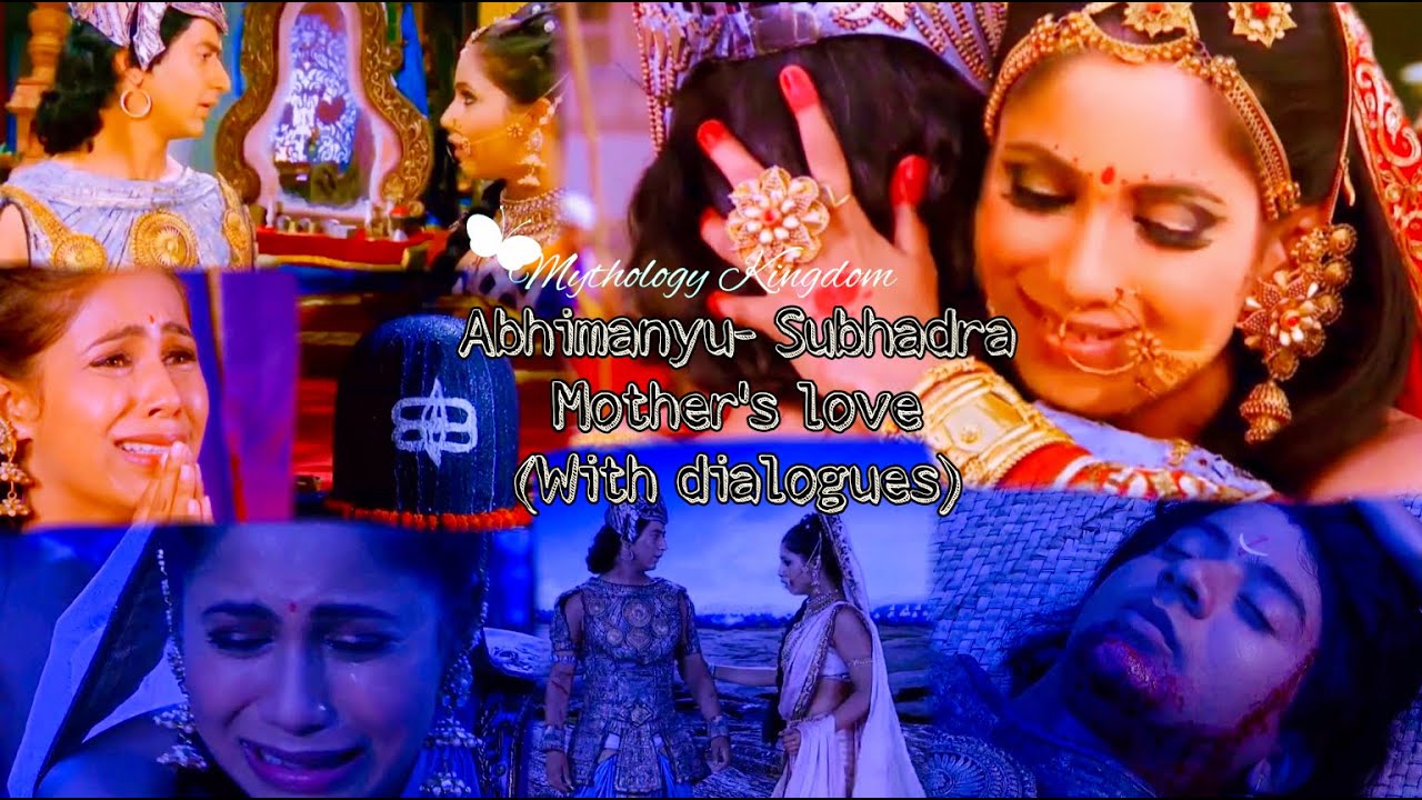 Subhadra Abimanyu love + Subhadra Abimanyu hug | Mother's love series | Part 7
