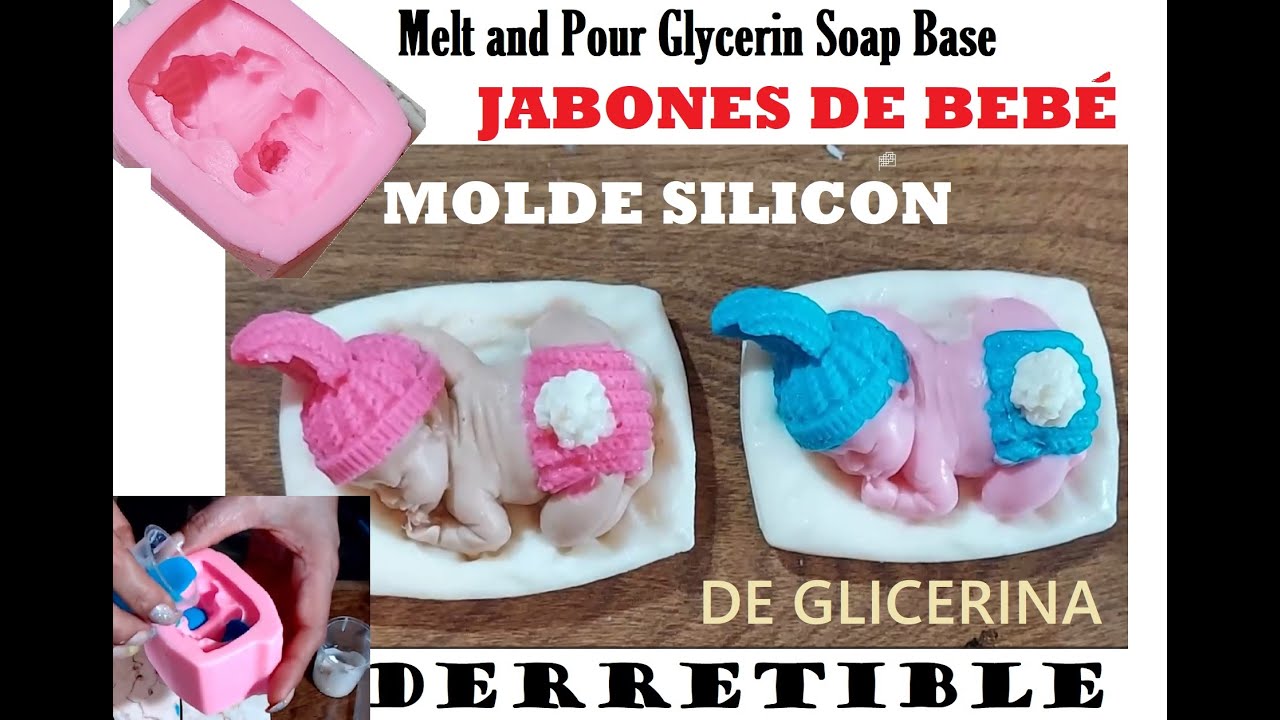 JABON DE BEBE DE GLICERINA, MOLDE DE SILICON