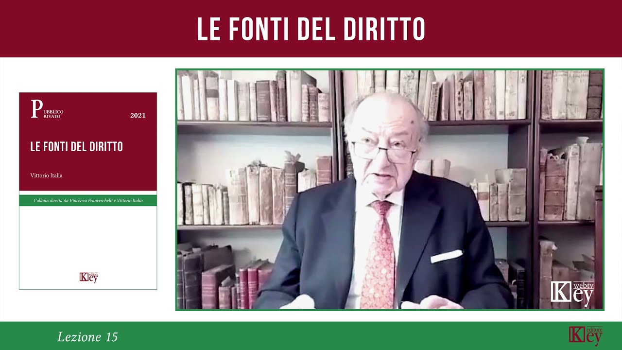 Le fonti del diritto - Lezione 15 - L’applicazione delle leggi penali ed eccezionali